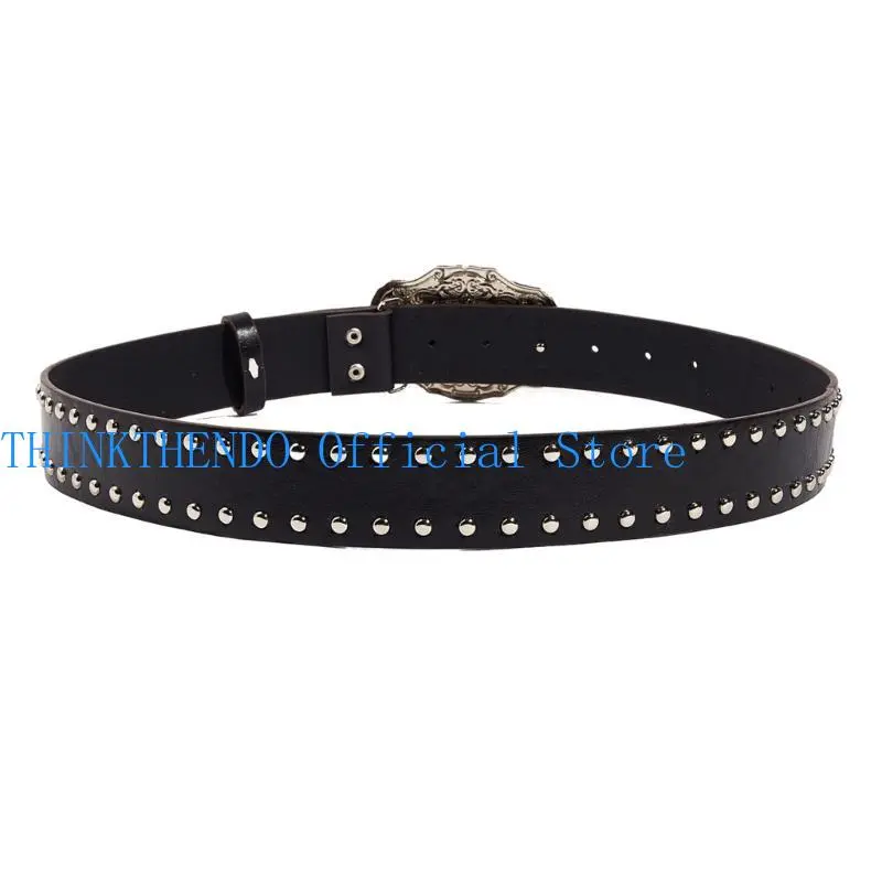 652F Girls Punk Waist Belt for Banquet Idol Costume Jewelry Waist Body Jewelry for Party/Club for Jeans Pants Belt