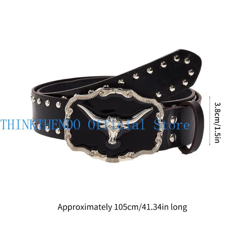 652F Girls Punk Waist Belt for Banquet Idol Costume Jewelry Waist Body Jewelry for Party/Club for Jeans Pants Belt