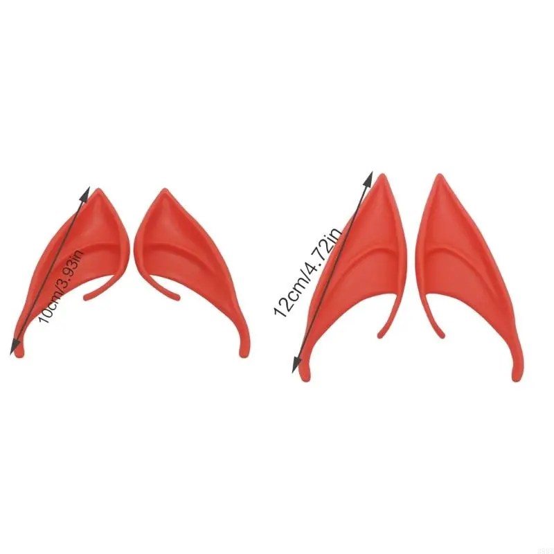 652F Elf Ears Latex  Ears Pointed Ears Tips-Cosplay Ears Photo Prop Halloween-Cosplay Costume for-Anime Party Masquerade