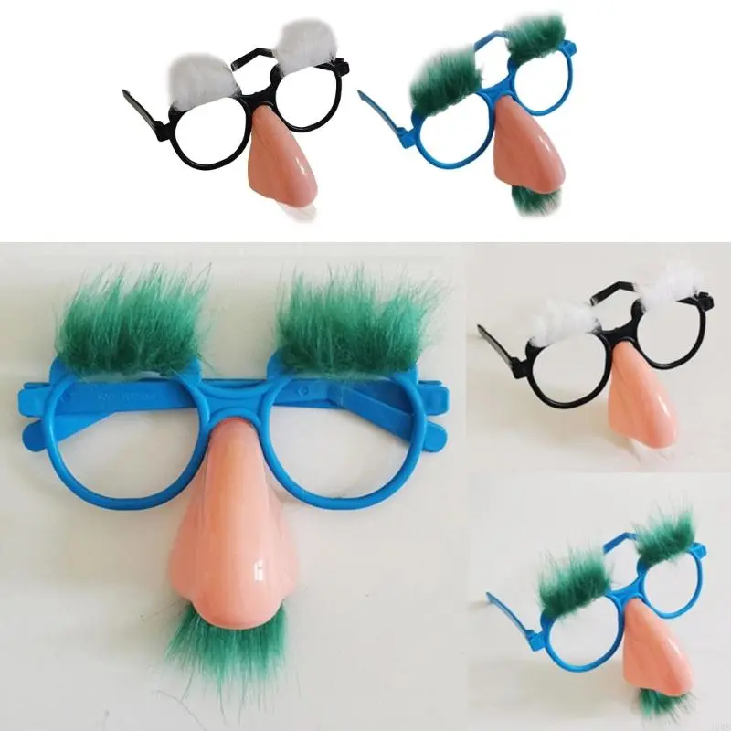 Pretend Glasses with Funny Nose with Eyebrows and Mustache Perfect Party for Costume Halloween Birthday Parties