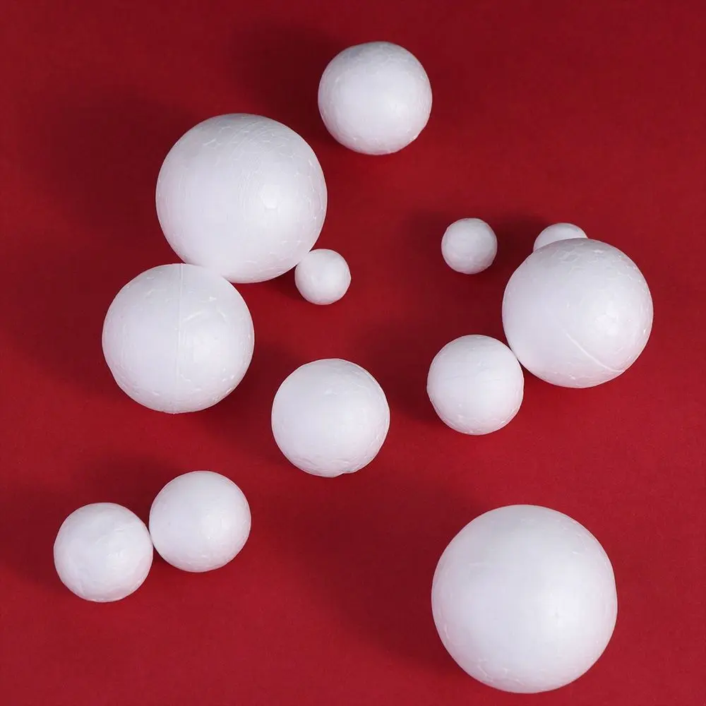 DIY Supplies Mini Foam Balls White Round Christmas Balls Polystyrene Christmas Ornaments Xmas tree