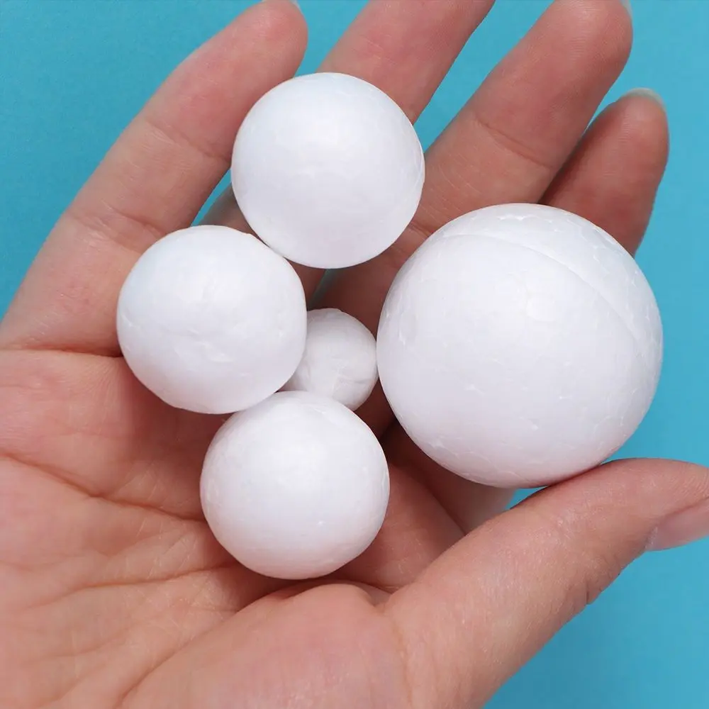 DIY Supplies Mini Foam Balls White Round Christmas Balls Polystyrene Christmas Ornaments Xmas tree