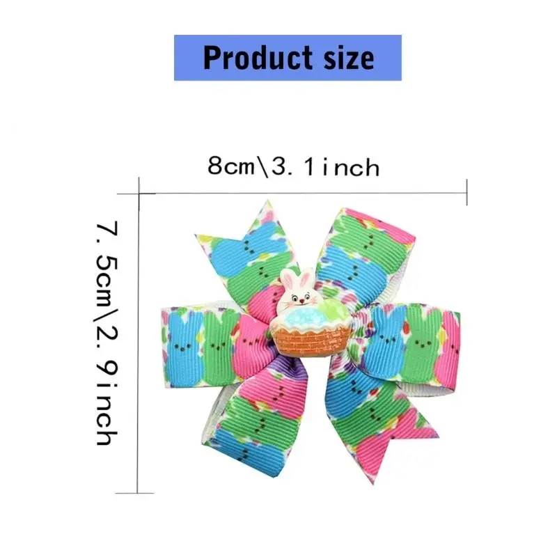 39BB Easter Rabbit Egg Basket Hair Clip Hair Accesories For Festival Celebrations
