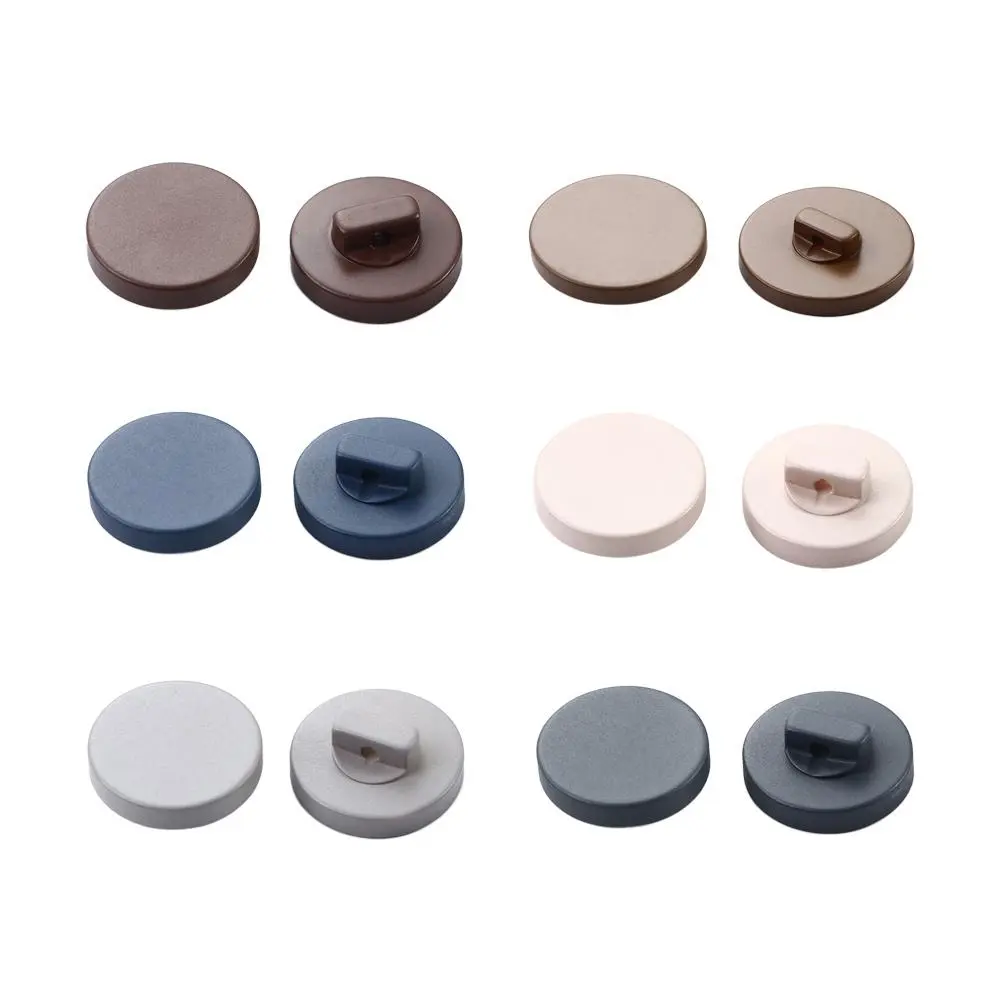 DIY White Flat Craft Supplies Diy High-foot Sewing Material Spray Paint Buttons Resin Shank Button Accessories Decorative