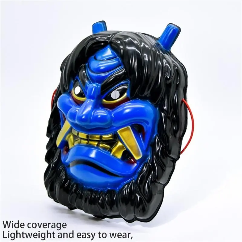 652F Masquerade Mask OX Devil Mask Full Face Mask Halloween Cosplay Mask For Women Men Role Playing Themed Party Photography