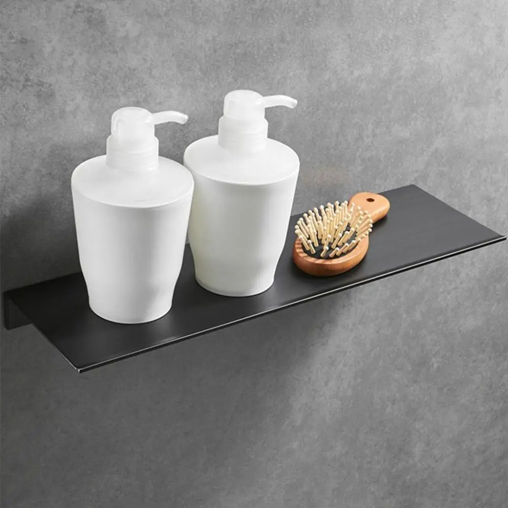 30/40/50 cm 1 pcs Aluminium Alloy Simple Punch-Free Bathroom Wall Shelf Kitchen Shelves Storage Rack Bathroom Storage