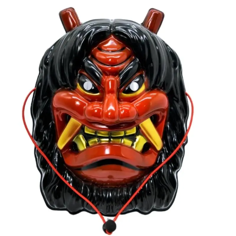 652F Masquerade Mask OX Devil Mask Full Face Mask Halloween Cosplay Mask For Women Men Role Playing Themed Party Photography
