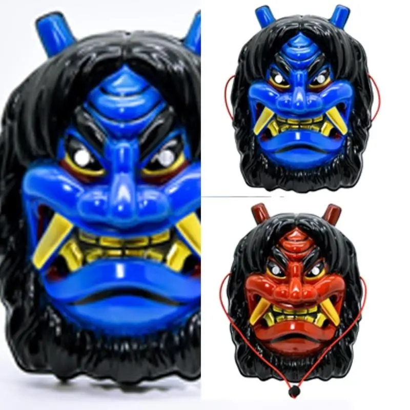 652F Masquerade Mask OX Devil Mask Full Face Mask Halloween Cosplay Mask For Women Men Role Playing Themed Party Photography