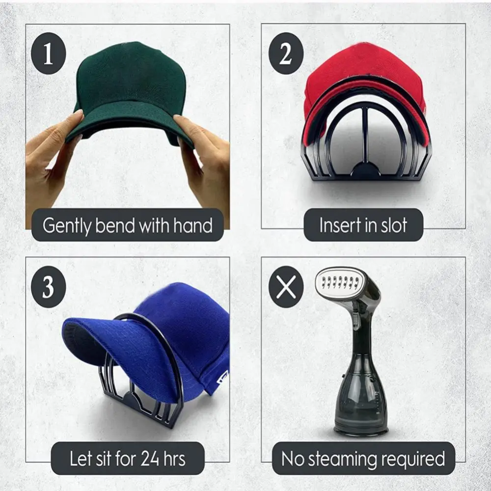 1Pcs Convenient Shaping Dual Slots Design Perfect Baseball Hat Bill Bender Cap Peaks Curving Device Hat Curving Band Hat Shaper