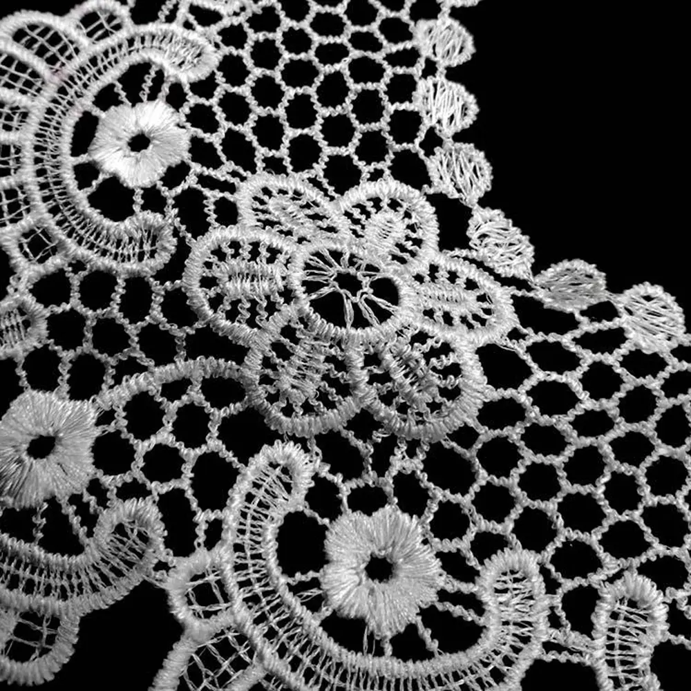 8 Style Flower Collar Neckline DIY Garment Accessories Embroidery Lace Apparel Sewing Fabric