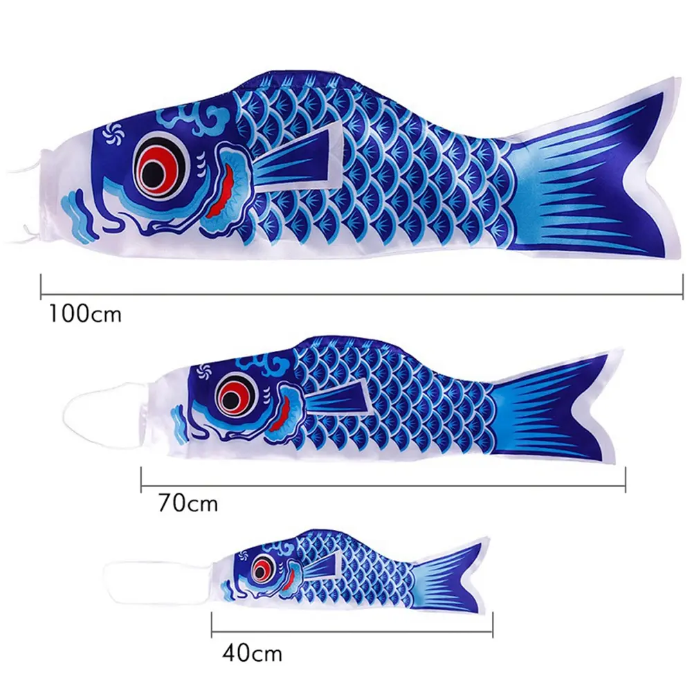 Toy Japan Style Yard Decor Outdoor Hanging Decorations Windsock Wind Chimes Carp Flag