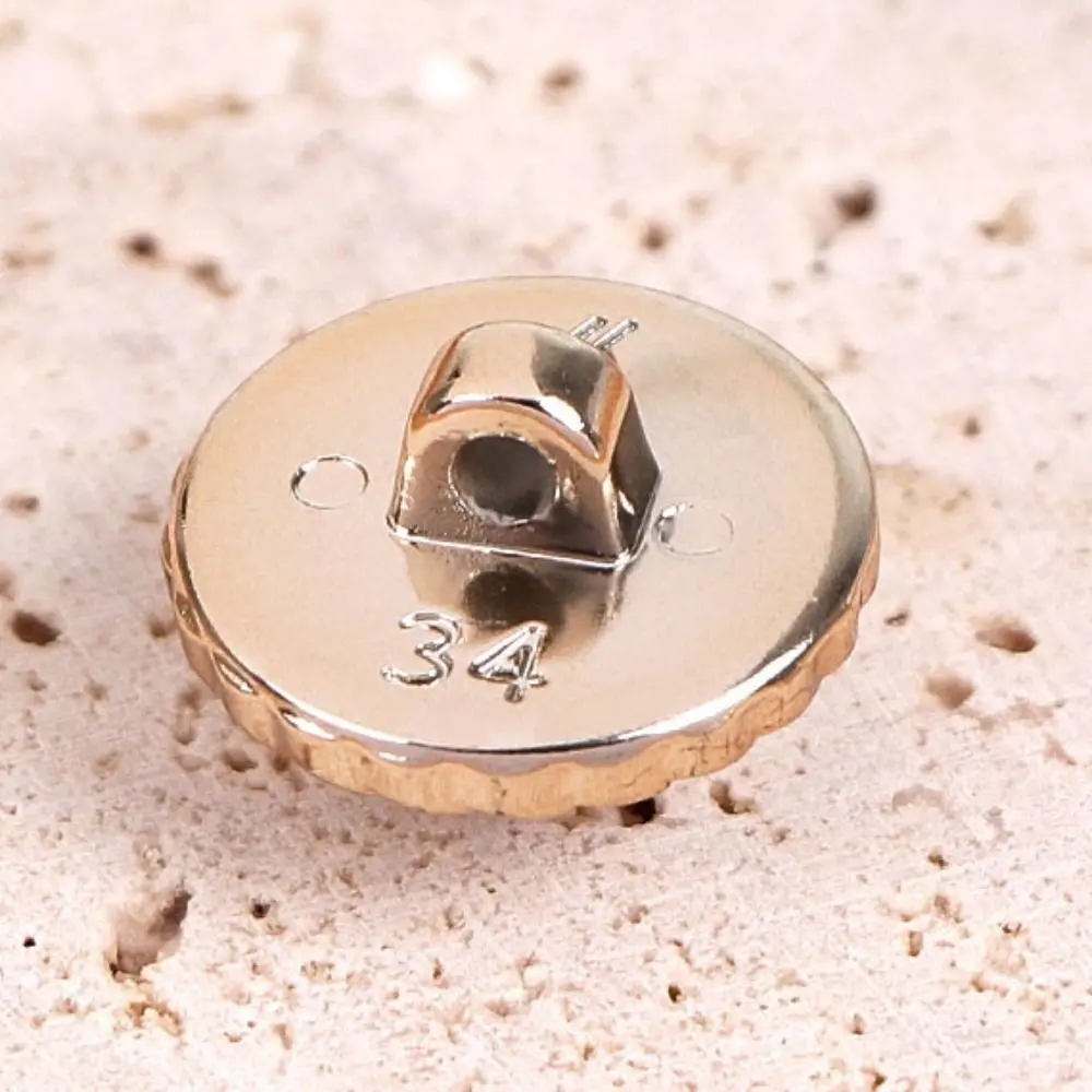 50PCS Sweater Round Pearl Buttons Shiny Alloy Clothing Button Vintage Sewing Button Clothing Sewing