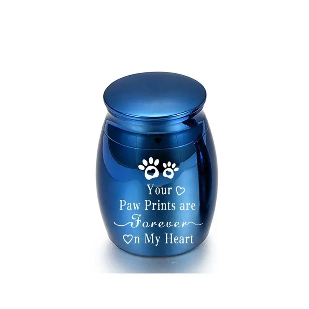 Mini Pet Ashes Sealed Box Pet Paw Print Creative Pet Teeth Hair Storage Box Waterproof Moisture Proof Cremation Ashes Urn