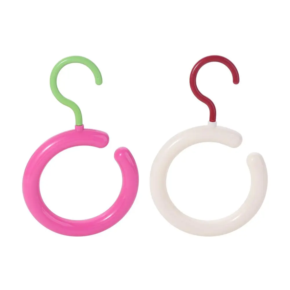 Circular Round Scarf Tie Hanger Ring Hat Rack Clothing Hanger Display Rack Space Saving Clothes Storage Hook Wardrobe