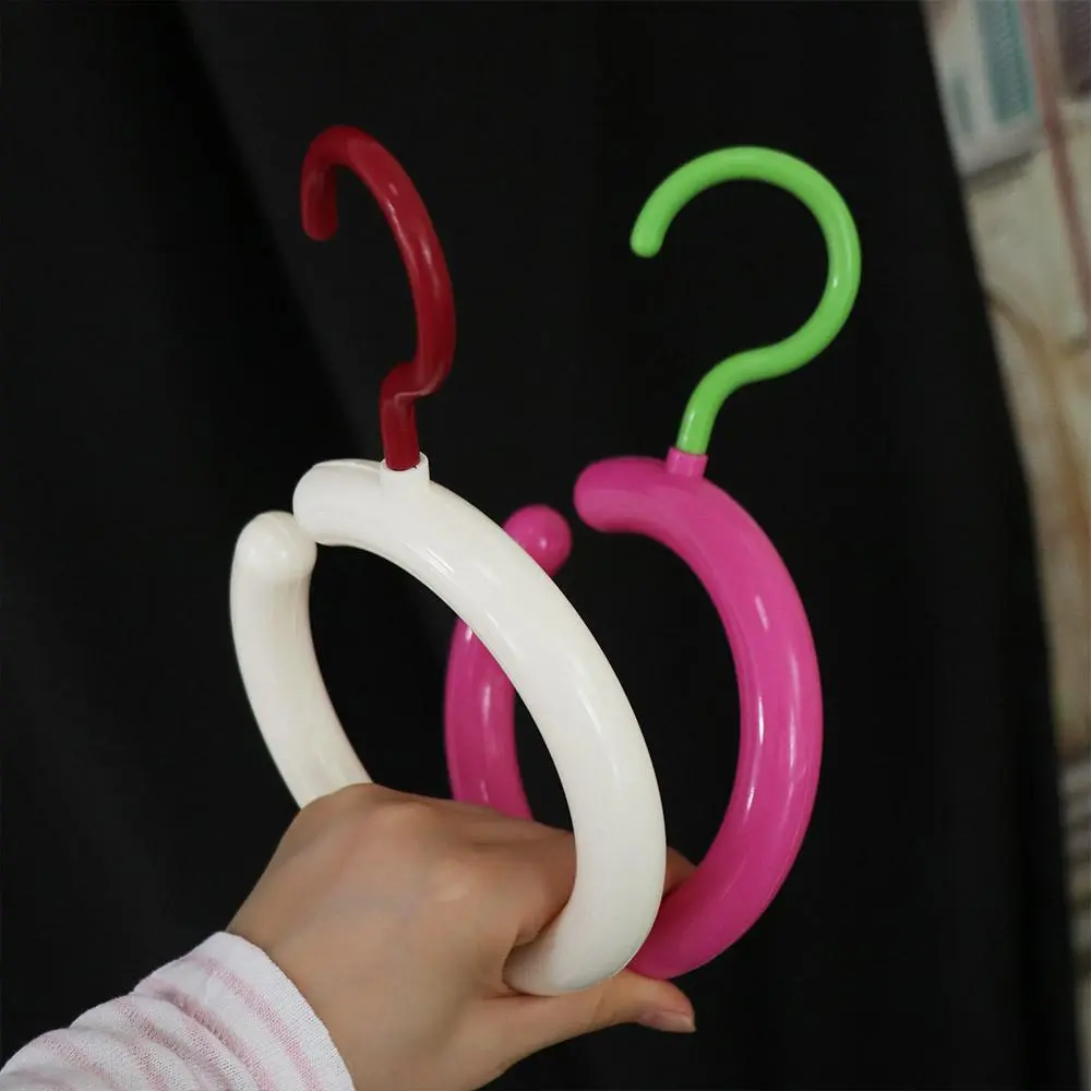 Circular Round Scarf Tie Hanger Ring Hat Rack Clothing Hanger Display Rack Space Saving Clothes Storage Hook Wardrobe