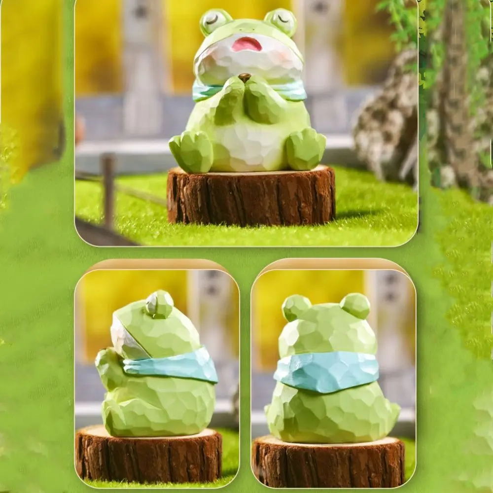 Lucky Ornaments Resin Panda Statue Cute Creative Miniatures Figurine Waterproof Funny Tea Pet New Year