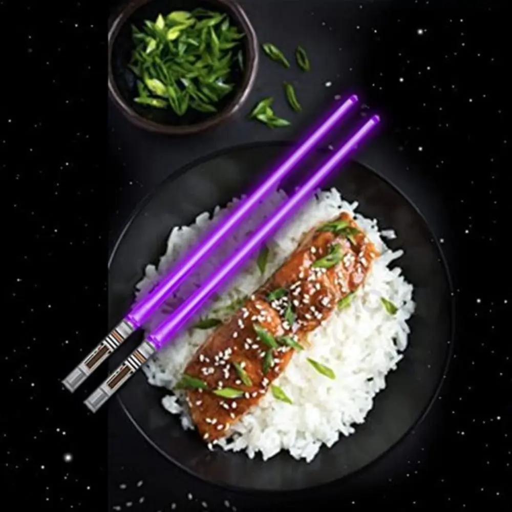 Toys Glowing Light Saber Chopsticks Detachable Reusable LED Chopstick Washable Luminous Chopstick Party