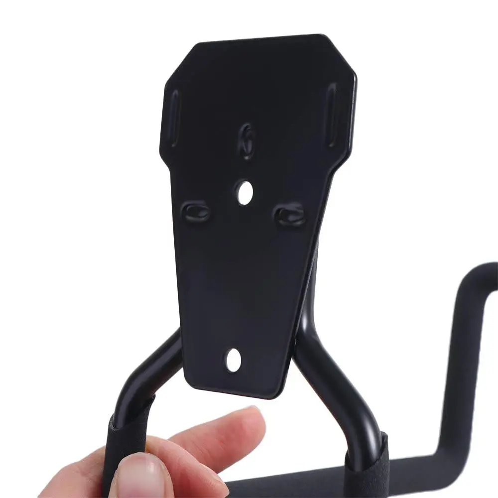Sturdy Iron Hose Hook Bracket Black Wall Mounted Metal Hose Holder Anti-Slip Heavy Duty Garden Hook Ropes