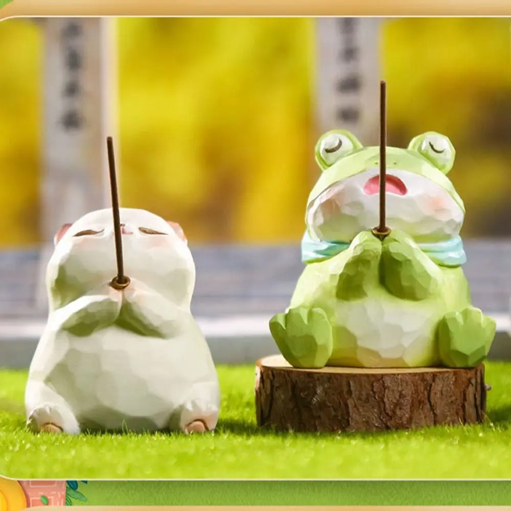 Lucky Ornaments Resin Panda Statue Cute Creative Miniatures Figurine Waterproof Funny Tea Pet New Year