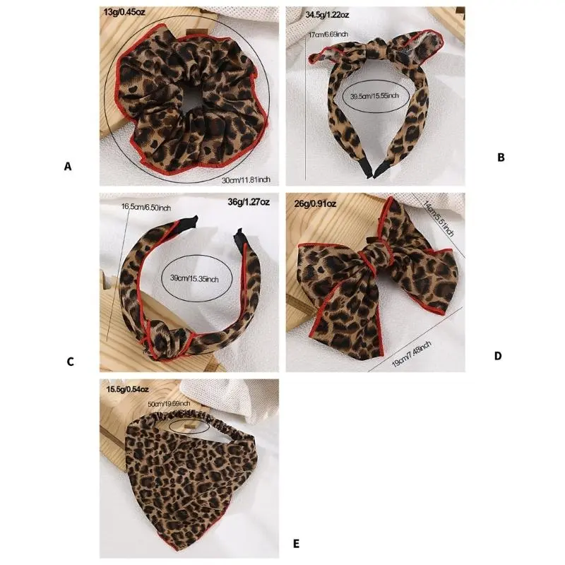652F Plush Leopard Hair Hoop Cartoon Styles Headbands Softable Unique Hair Hoop Fashion Hair Accessories
