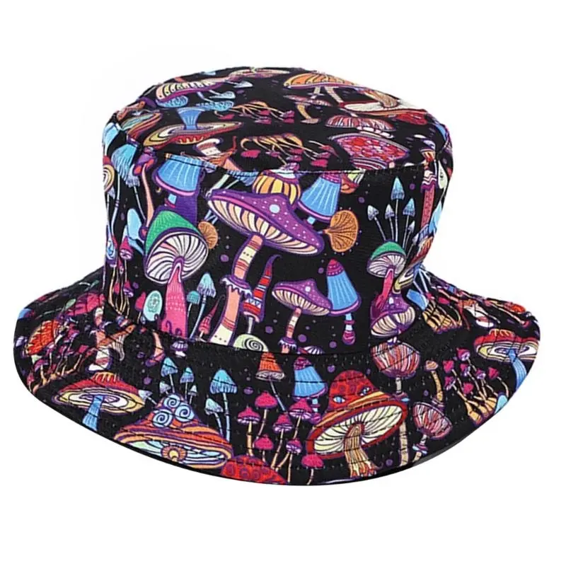 652F Fisherman Hat Bucket Hat for Girls Colorful Reversible Casual Caps for Sports Gym Mountain Camping Hat Outdoor Sunshade