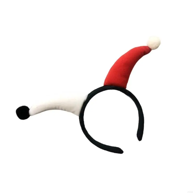 652F Unique Plush Clown Headband for Adults and Kids Perfect for Halloween and Costume Parties with 3D Exaggerated Horns