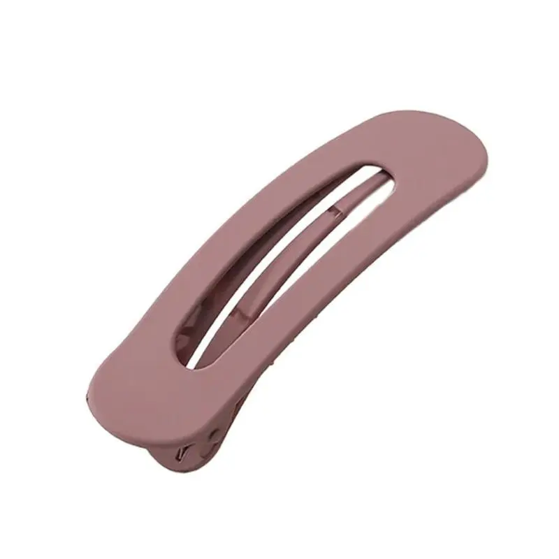 652F Flat Hair Clip Fashion Claw Clip Matte Hair Barrettes Duckbill Clip for All Age Simple Hair Shaping Sectioning Accessory