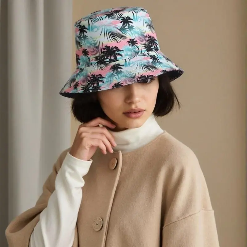 652F Fisherman Hat Bucket Hat for Girls Colorful Reversible Casual Caps for Sports Gym Mountain Camping Hat Outdoor Sunshade