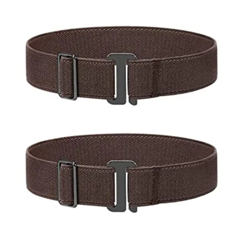 652F 2pcs No Buckles Stretch Belts For Men And Women Invisible Adjustable Waiststrap No Buckles Belt For Jeans And Pants