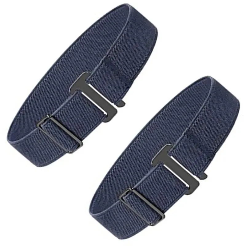 652F 2pcs No Buckles Stretch Belts For Men And Women Invisible Adjustable Waiststrap No Buckles Belt For Jeans And Pants