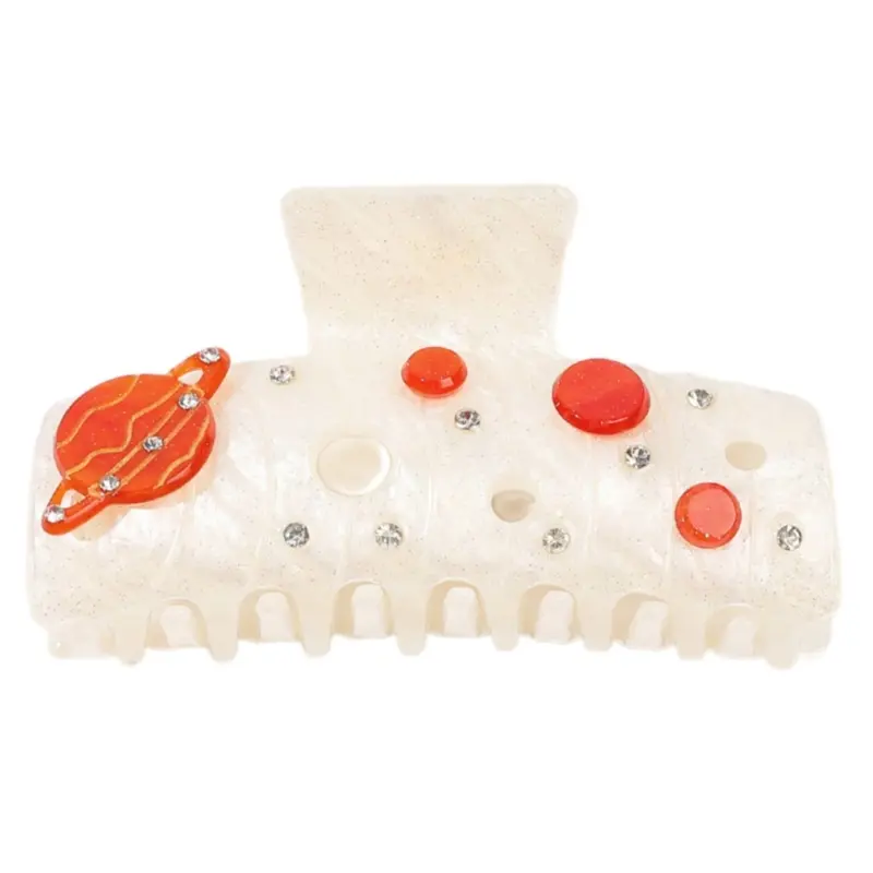 652F Stylish Shark Acrylic Hair Clip Claw Unique Designs Women's Hair Accessory for Daily Outings and Casual Gatherings
