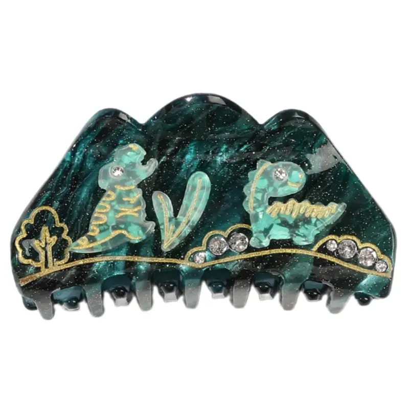 652F Stylish Shark Acrylic Hair Clip Claw Unique Designs Women's Hair Accessory for Daily Outings and Casual Gatherings