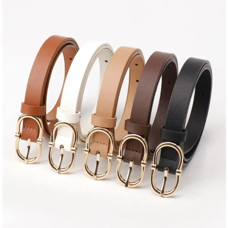 652F Simple Women's Belt Fashionable Commuting Casual Waist Belt Decorative Jeans Waistband Decoration