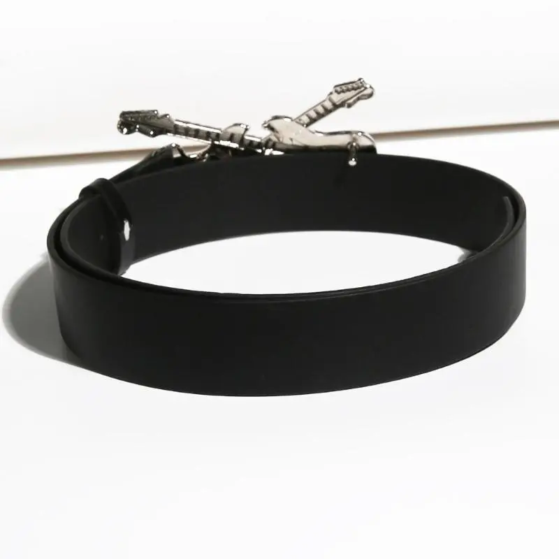 652F Punk Guitar Buckle Waistband Waist Belt Waist Cincher For Women Fashionable Outfits Lady Waist Cincher
