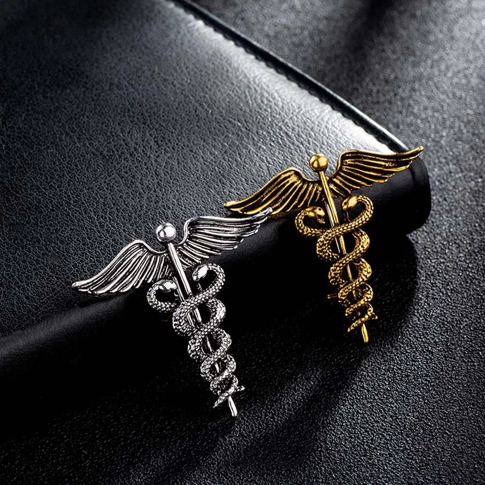 Retro Fashion Snake Angel Wings Badge Collar Clothing Corsage Accessories Brooch Pins Jewelry