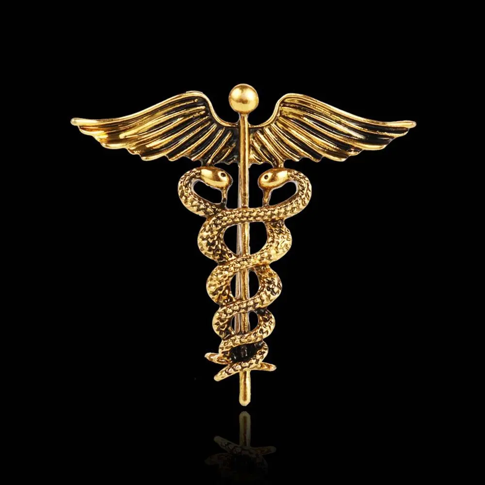 Retro Fashion Snake Angel Wings Badge Collar Clothing Corsage Accessories Brooch Pins Jewelry