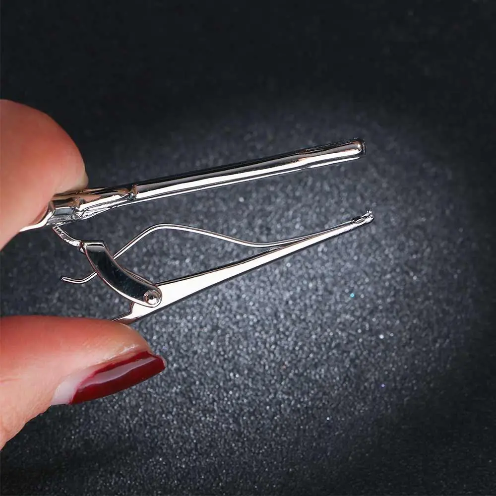 Charm High Quality Silver Metal Key Shape Wedding 1 Piece Glasses Shape Tie Clip Necktie Clips Pin Jewelry