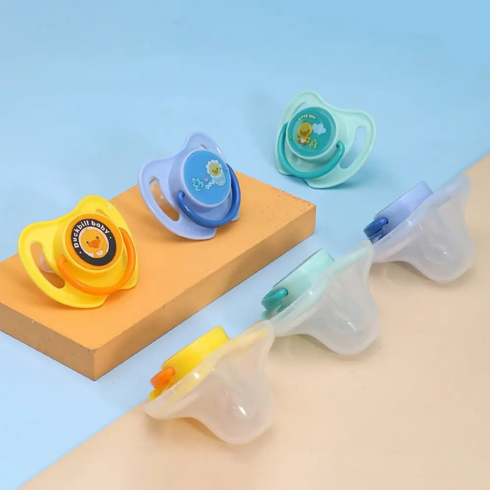 Cute Cartoon Pet Silicone Pacifier Bite Resistant with Cover Dog Sleeping Pacifier Soft Pet Calming Pacifier for Relieve Boredom