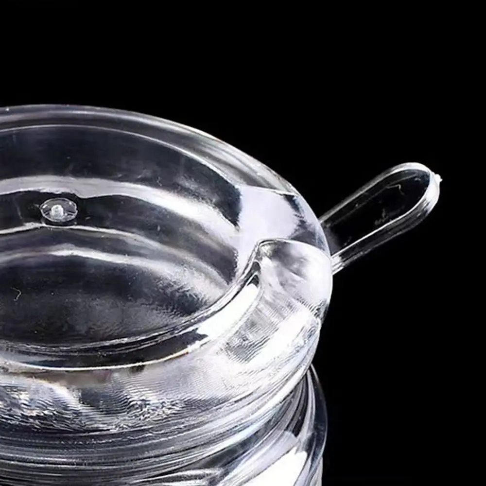 Multifunctional Transparent Acrylic Seasoning Jar Anti-slip with Spoon Bowl Sugar Dustproof Spice Box Home