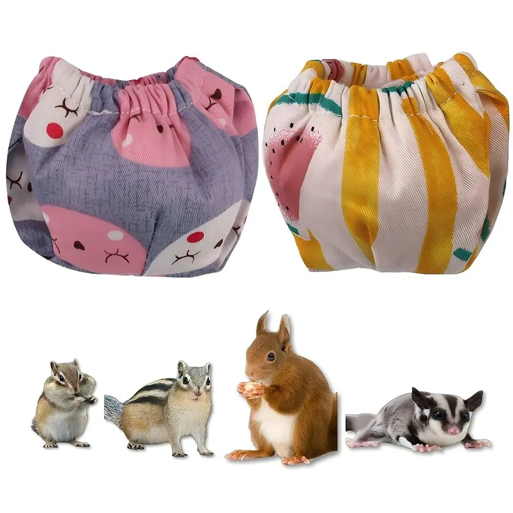 Absorbent Squirrel Diapers Flexible Closure Potty Training Pet Training Pants Leak-Proof Reusable Squirrel Underwear Rat