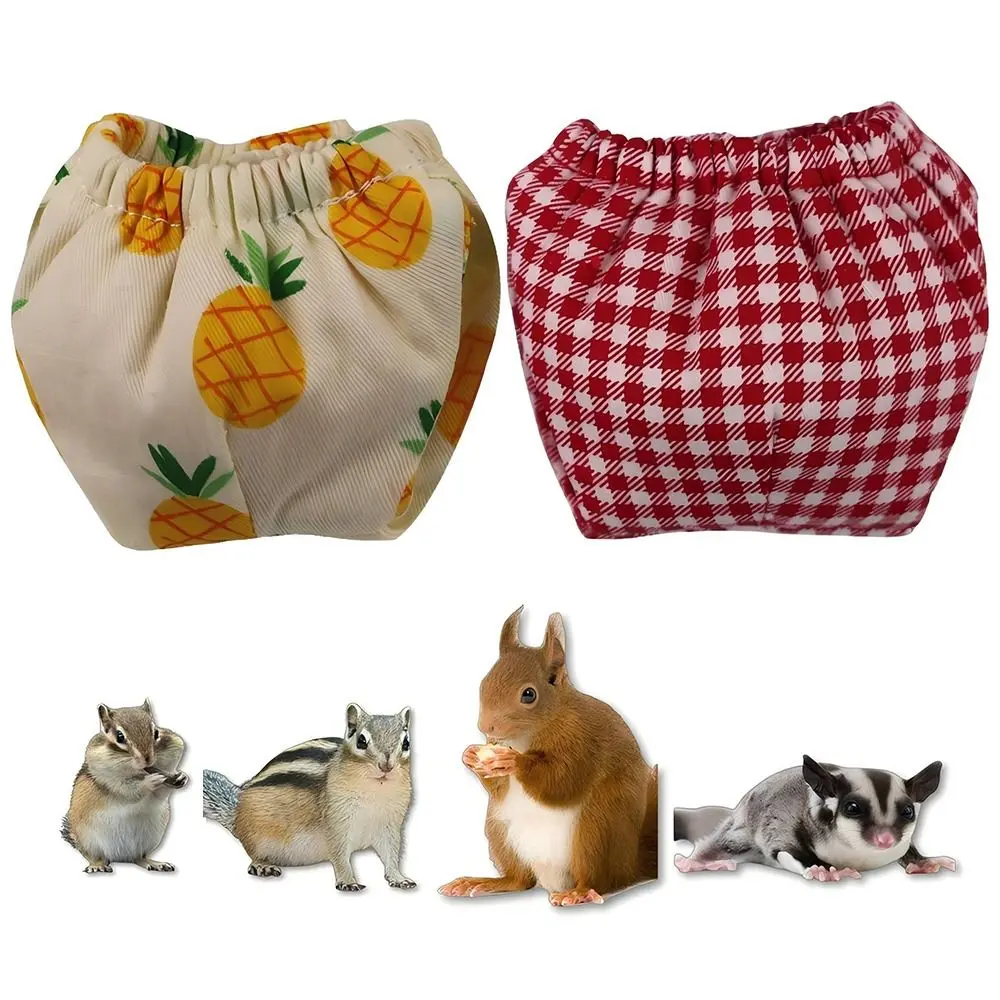Absorbent Squirrel Diapers Flexible Closure Potty Training Pet Training Pants Leak-Proof Reusable Squirrel Underwear Rat