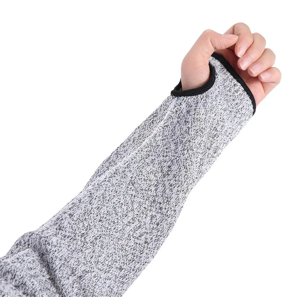 Thumb Hole 5 HPPE Cut-resistant Arm Sleeve Bite Proof Cut Resistant Safety Protecter Arm Sleeve 15/20/25/30/35/40/45cm