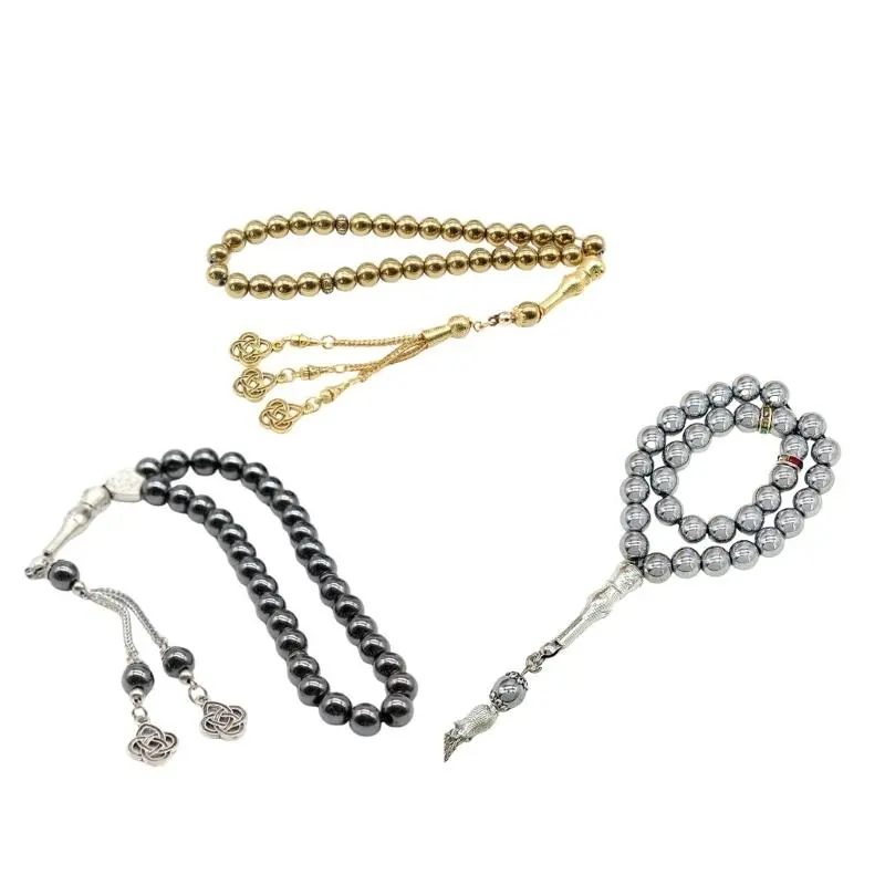 652F 33 Beads Muslims Tasbih Prayer Beads Artificial Turquoise Dhikr Beads Perfect For Daily Dhikr And Religious Ceremonies
