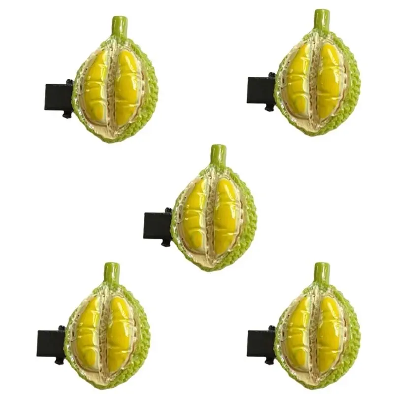 652F Simulation Durian Hair Clip for Child Student Daily Wear Resin Sidepin Hair Styling Tool Lovely Hair Decoration