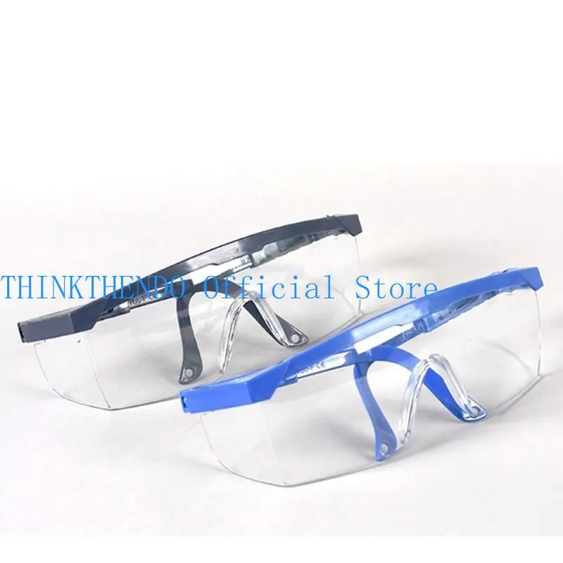 652F 12Pcs Lightweight PVC Safety Goggles For Factory And Construction Workers Protective Clear Lens Industrial Use