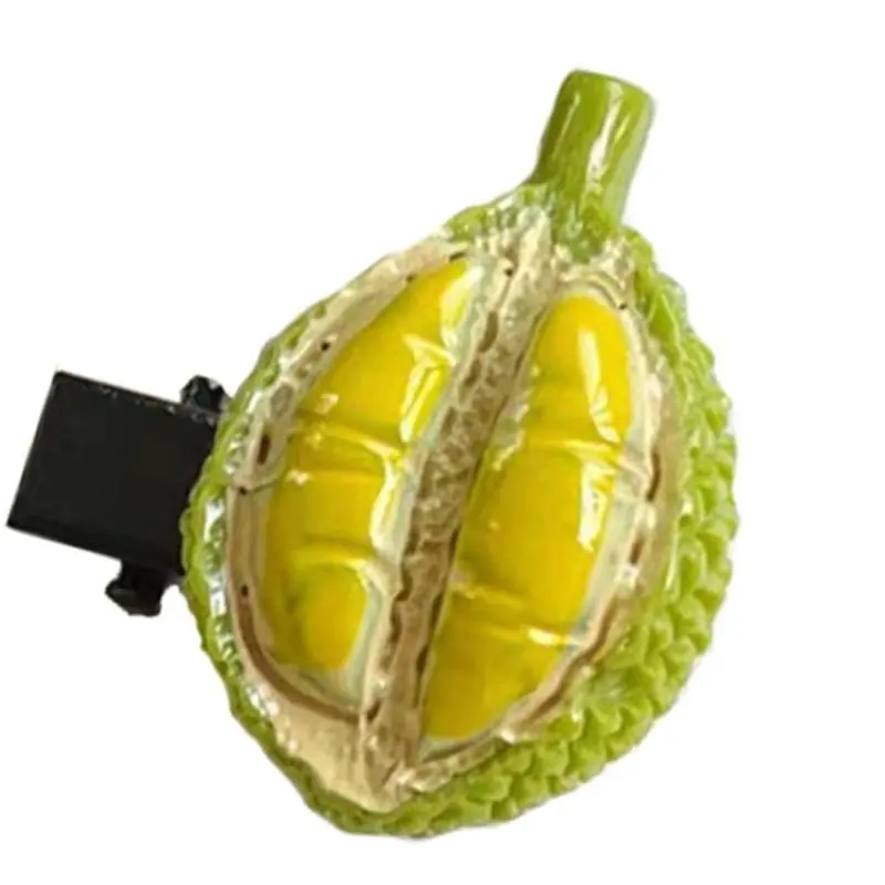 652F Simulation Durian Hair Clip for Child Student Daily Wear Resin Sidepin Hair Styling Tool Lovely Hair Decoration