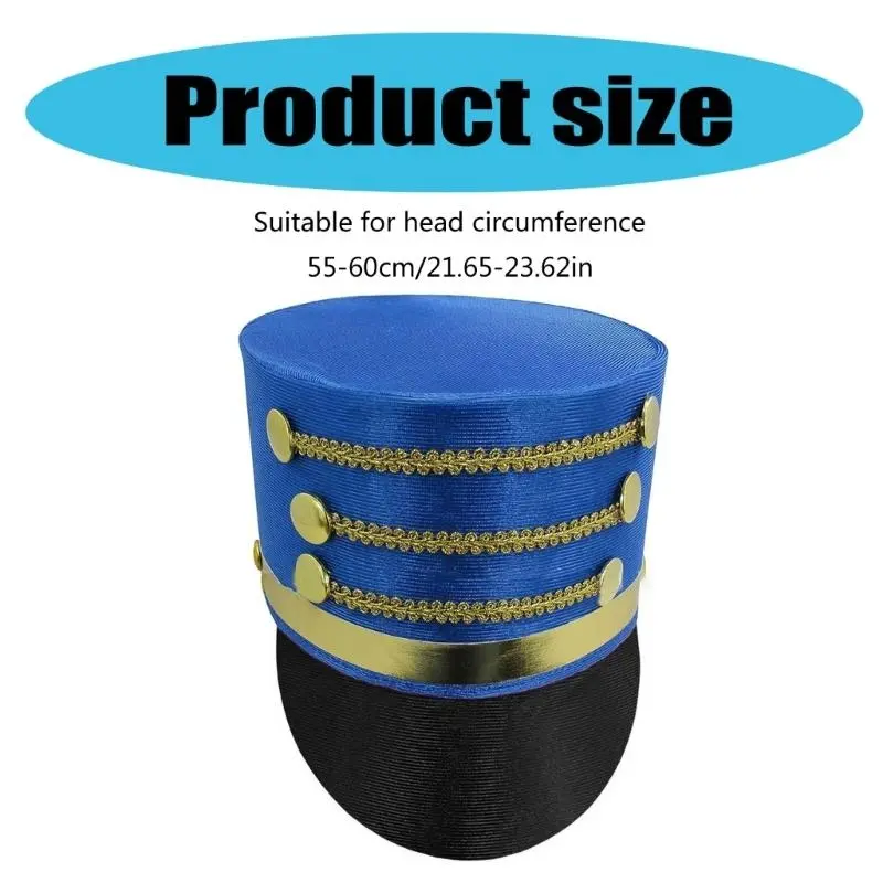 652F Vintage Styles Nutcrackers High Hat Unisex Costume Hat Christmas Party Hat for Christmas Parties