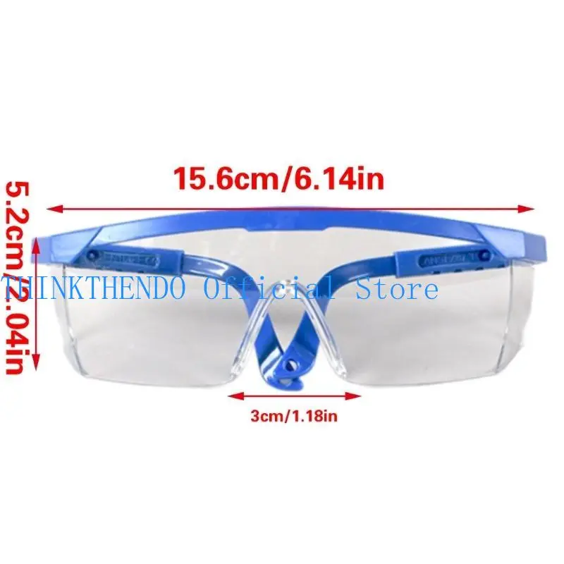 652F 12Pcs Lightweight PVC Safety Goggles For Factory And Construction Workers Protective Clear Lens Industrial Use