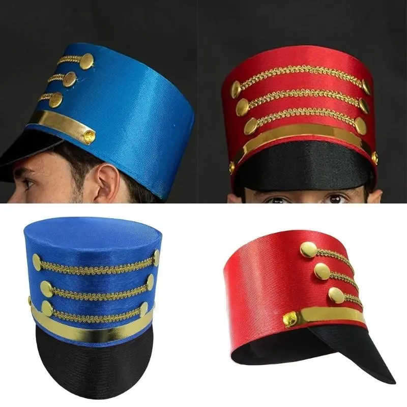 652F Vintage Styles Nutcrackers High Hat Unisex Costume Hat Christmas Party Hat for Christmas Parties