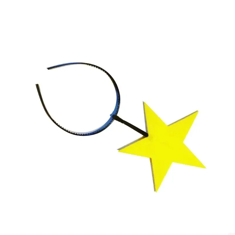 39BB Creative Sun Headpiece Proms Birthday Star Hairbands Fun Headwear Eye-catching Moon Hair Headwear